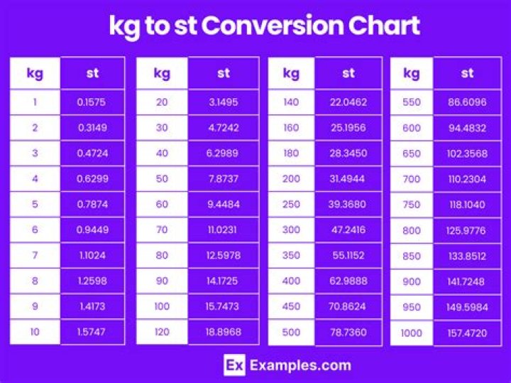 23 stone in kg