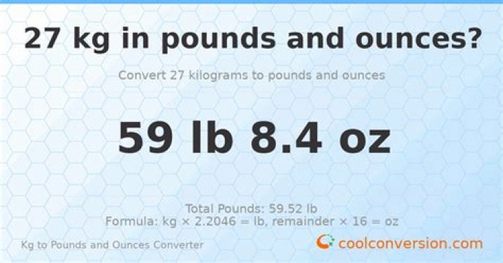 27 oz to lbs
