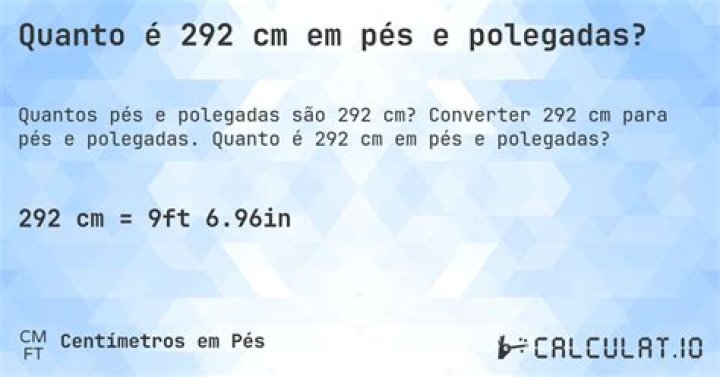 292 cm to feet 292 cm in feet