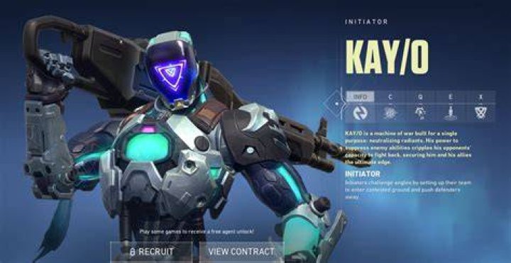 Agent KAY/O holding an Ares gun in Valorant.