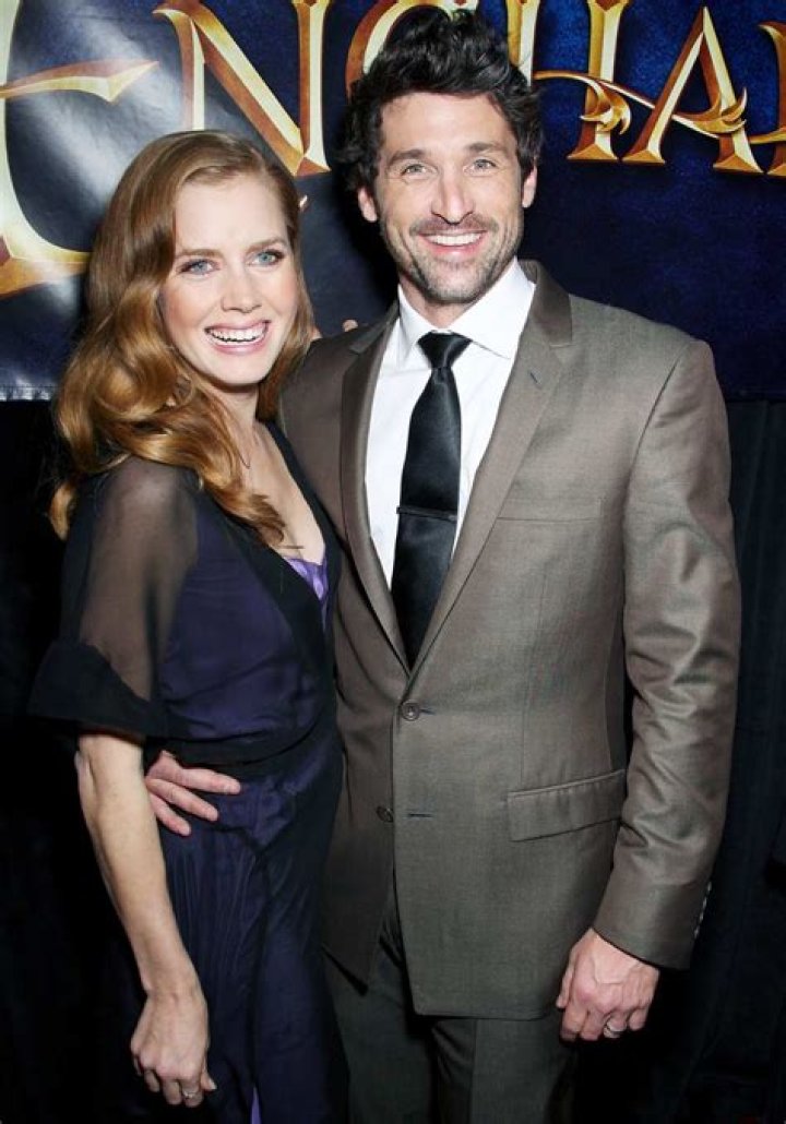 Amy Adams and Patrick Dempsey at 'Enchanted' premiere before 'Disenchanted' was announced as a sequel