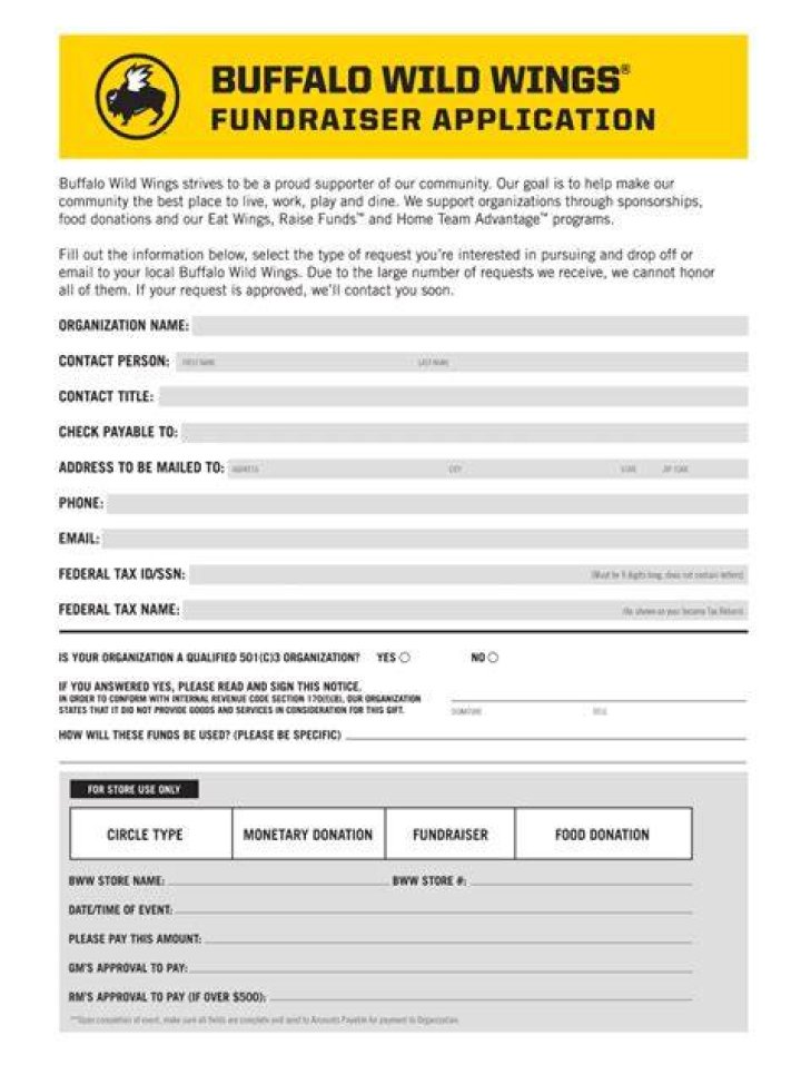 buffalo wild wings application