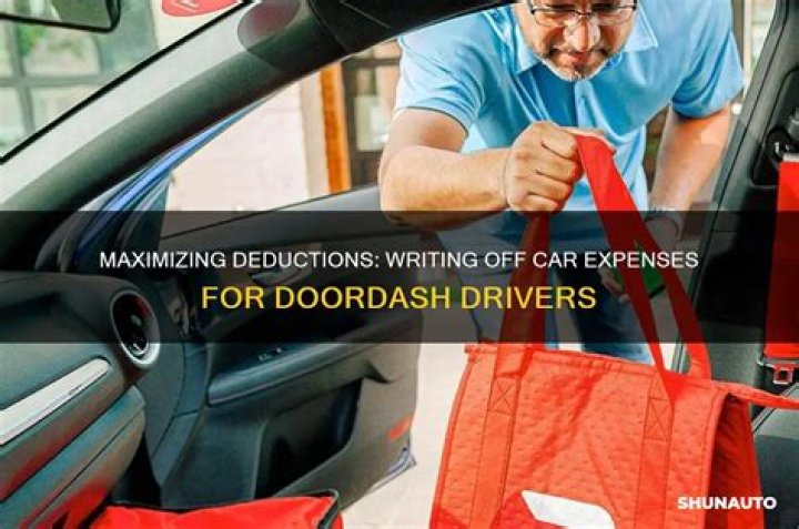 Can DoorDash drivers write off gas?