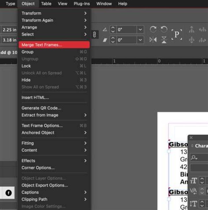 Can you combine text boxes in InDesign?