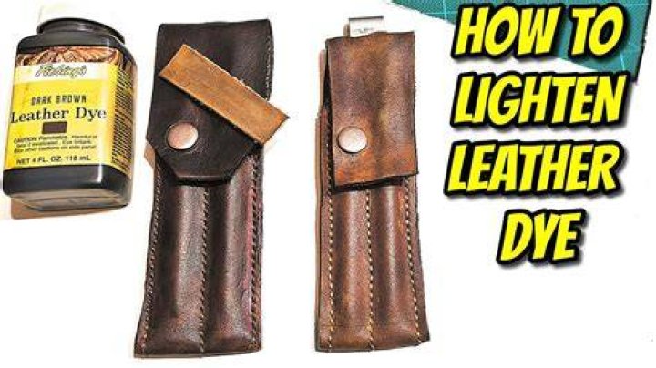 Can you lighten dark brown leather?