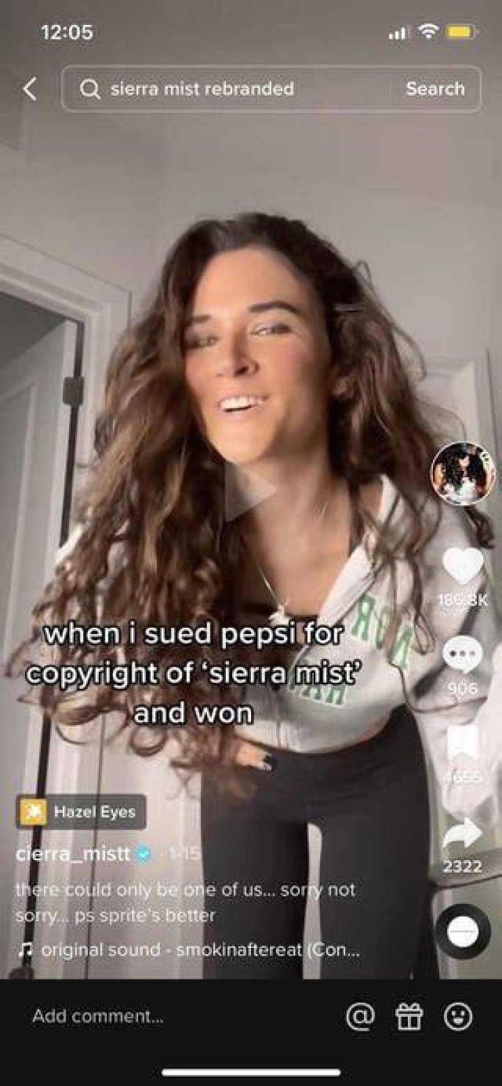Cierra_mist saying Pepsi changed the name of Sierra Mist cause of her 💀