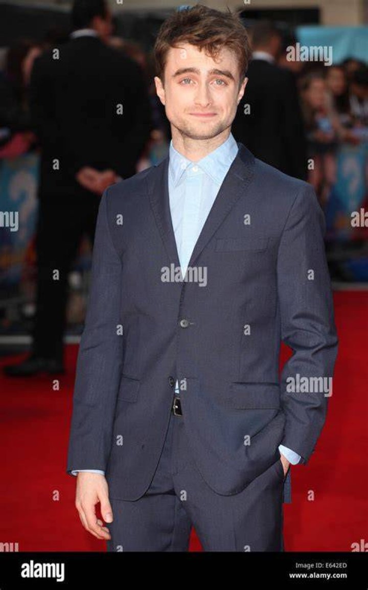 Daniel Radcliffe attends the premiere of the movie Harry Potter and the Deathly Hallows Part 2.