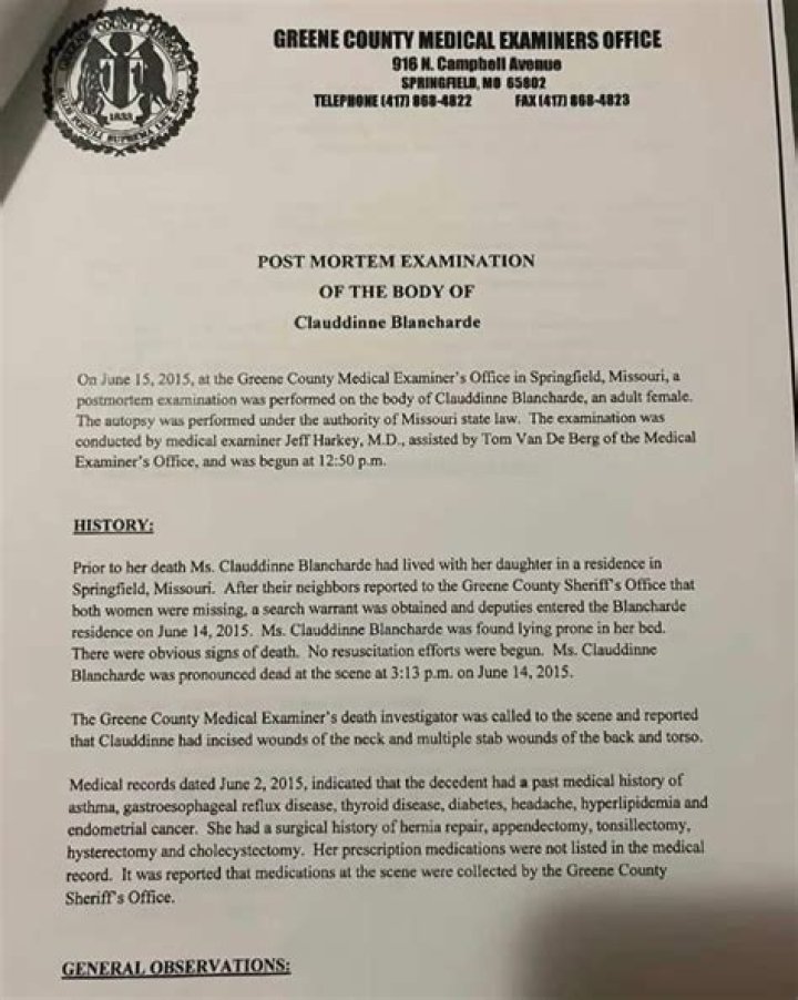 Dee Dee Blanchard Autopsy Report: Understanding The Tragic Case