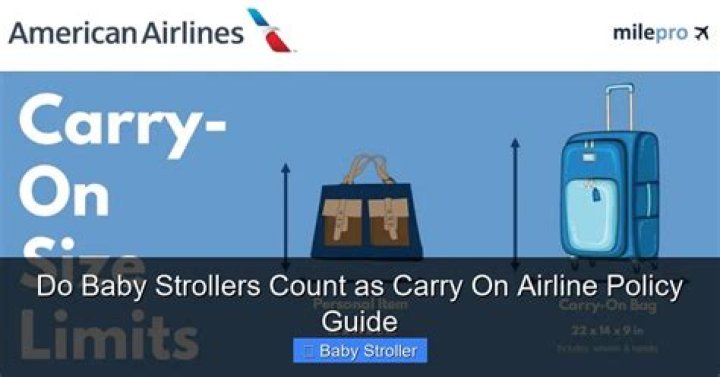 Do baby items count as carry-on?