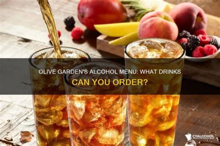 Does the Olive Garden have alcohol?