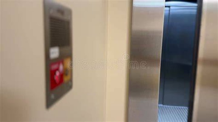 Elevator control closeup