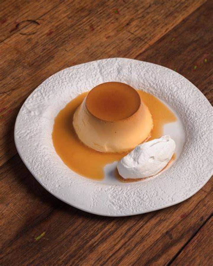 Flan del restaurante La Primera flan del restaurante la primera