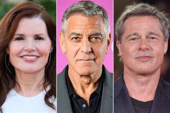 Geena Davis Brad Pitt, Clooney and me