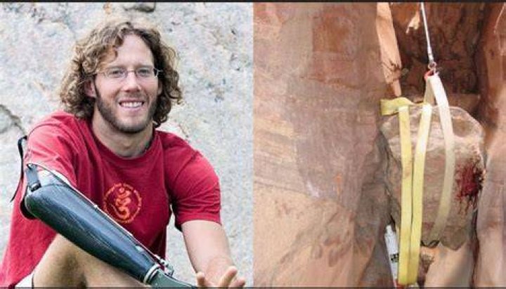 How did Aron Ralston not bleed out?