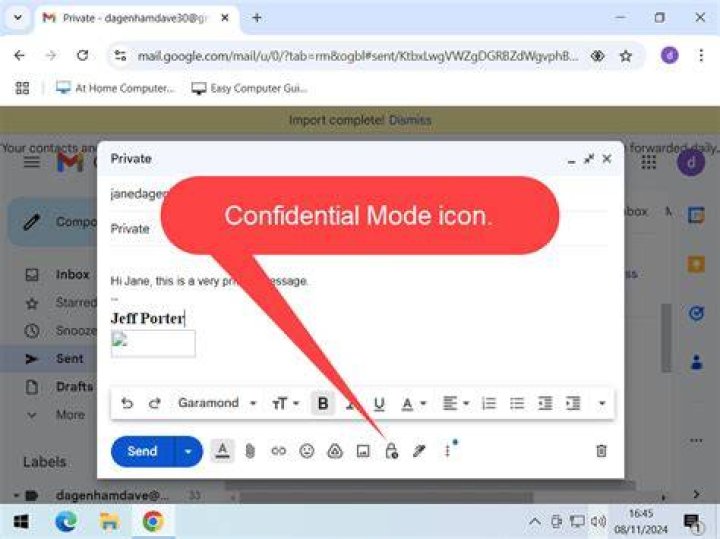 How do I add a confidentiality notice to Gmail?