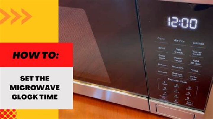 How do I change the clock on my microwave?