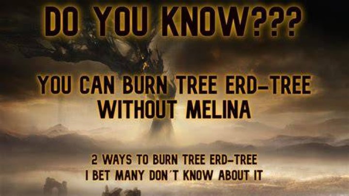 How do you burn a red tree without Melina?