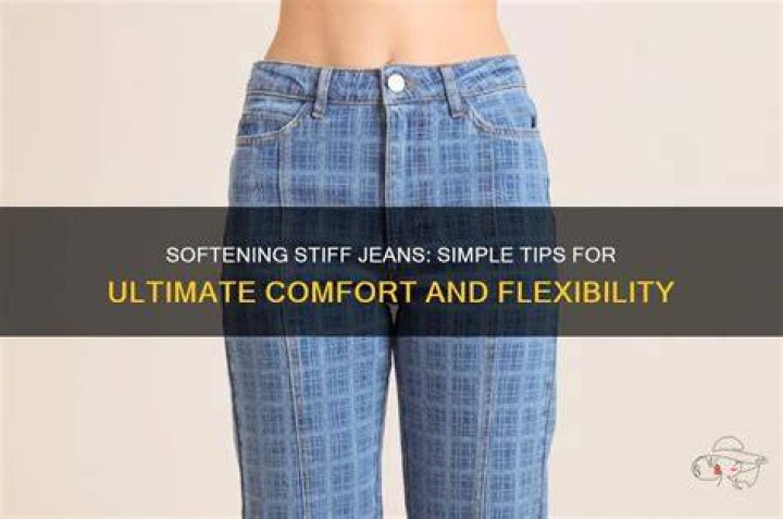 How do you soften stiff denim jeans?