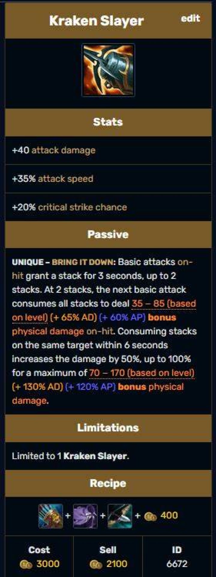How does Rageblade work with Kraken Slayer?