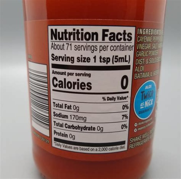 How Is Possible That Hot Sauce Has 0 Calories? (Solution)
