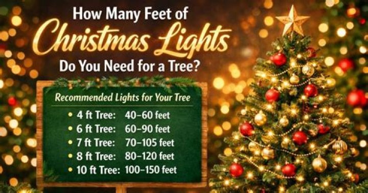 How many Christmas lights do I need for a small tree?
