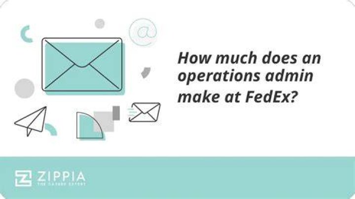 How much does an operations admin make at FedEx?
