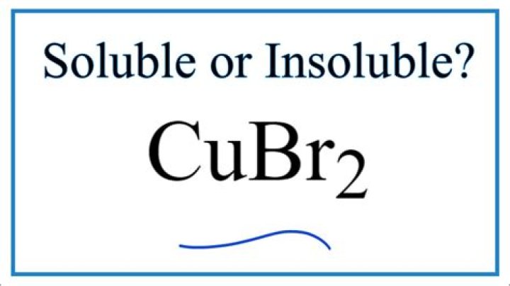 Is cubr2 soluble or insoluble?
