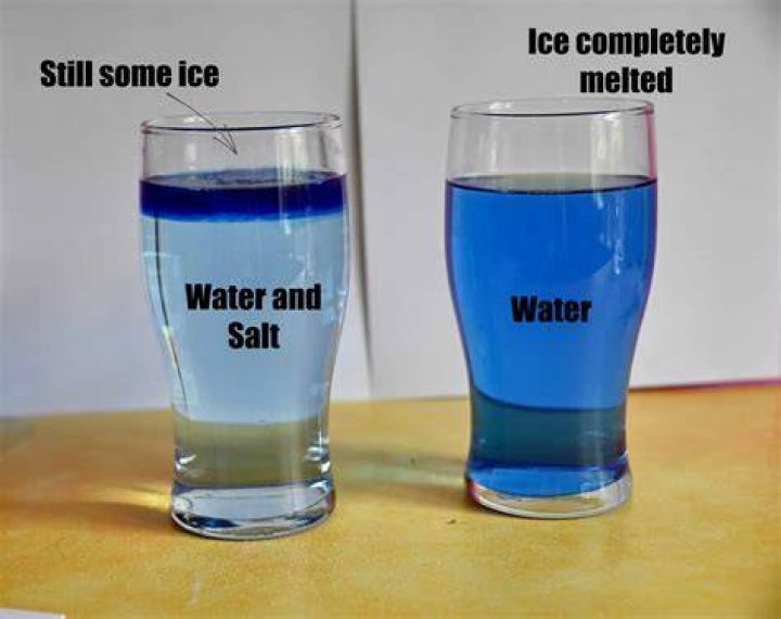 Is water heavier when frozen?