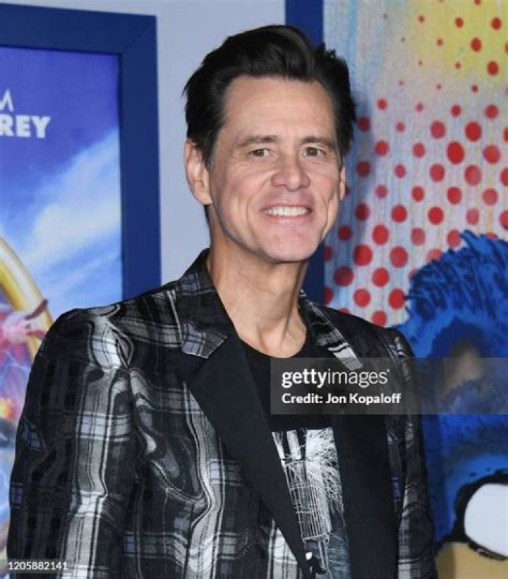 Jim Carrey attends the LA special screening of Sonic The Hedgehog at Regency Village Theatre on February 12, 2020