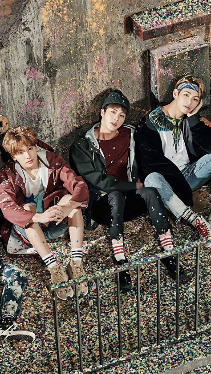 Jin, Suga, V, Jungkook, RM, Jimin, and J-Hope of BTS attend the 2020 American Music Awards