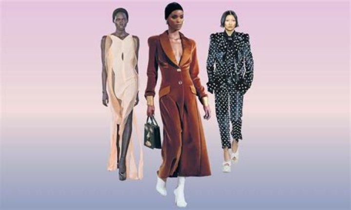 Look sharp! Shoulder pads and spikes are back as Paris calls time on comfort dressing