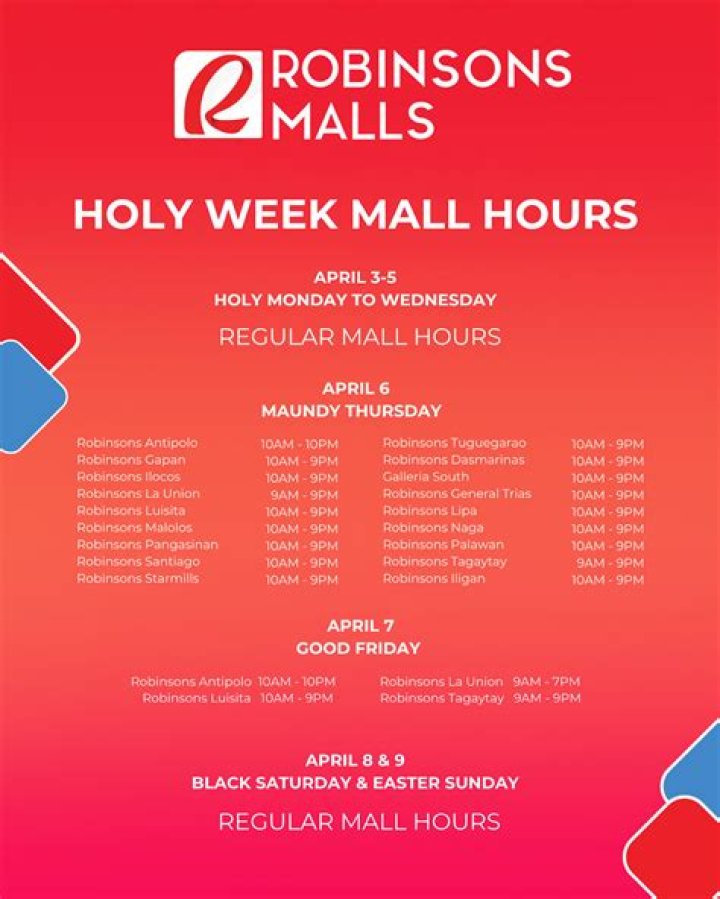 Mall Hours