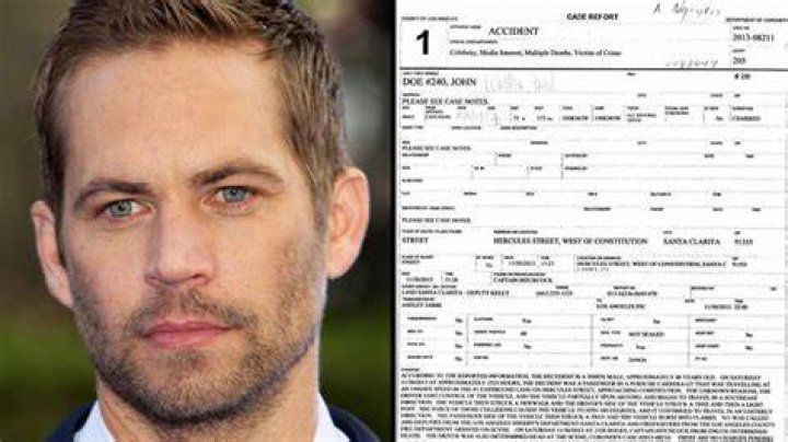 Paul Walker Full Autopsy Report 100 MPH, No Drugs