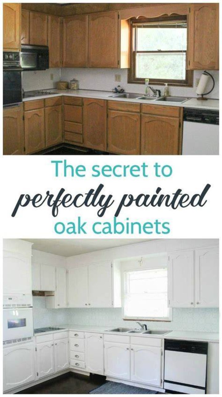 Quick Answer: Can I Paint Stained Wood Cabinets??
