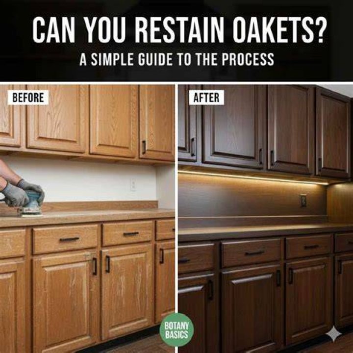 Quick Answer: Can You Restain Wood Cabinets??