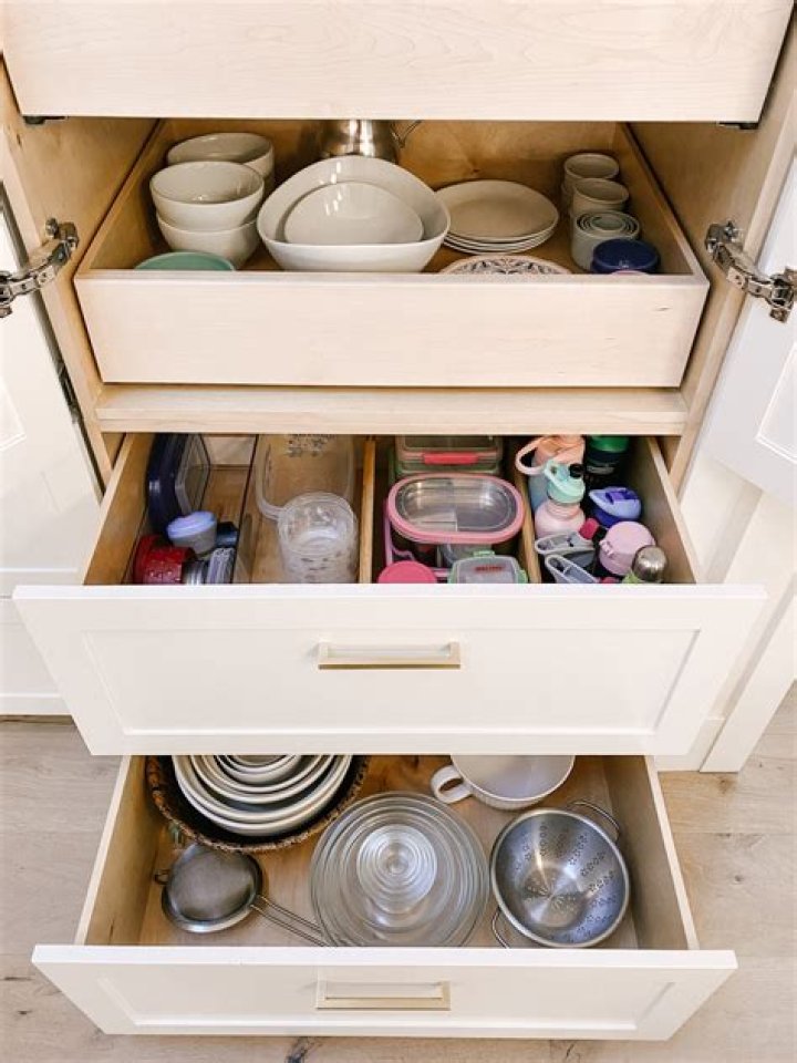 Quick Answer: How Do You Organize Kitchen Cupboards And Drawers??