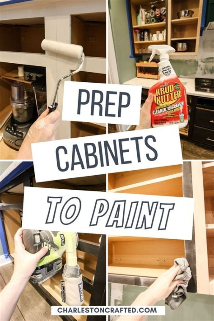 Quick Answer: How Do You Prep Cabinets For Painting??