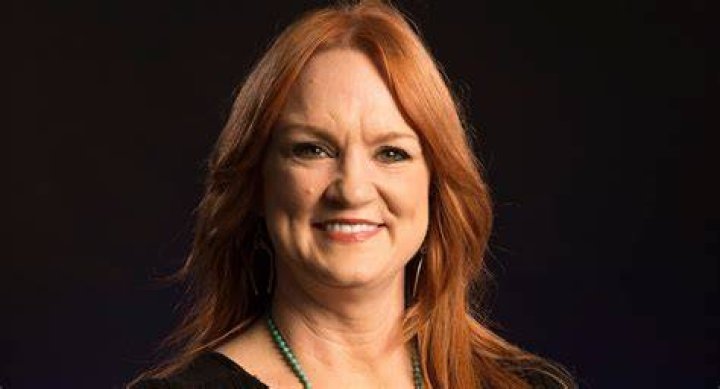 Ree Drummond smiles wearing a multicolor top standing at a counter on the set of 'Today'