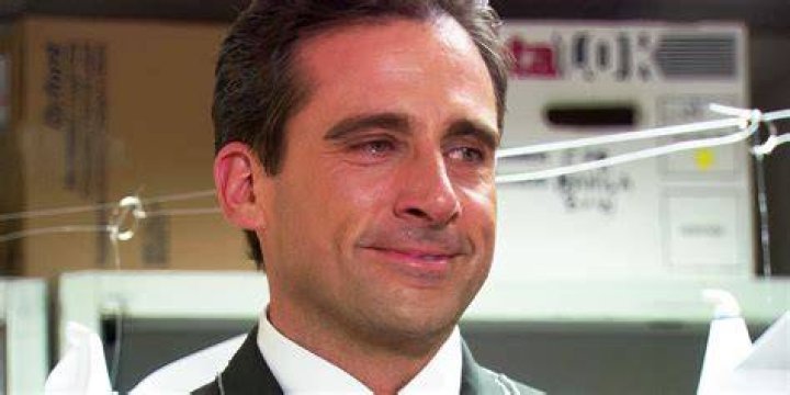 Steve Carell as Michael Scott and Amy Ryan as Holly Flax in 'The Office' episode 'Business Ethics'