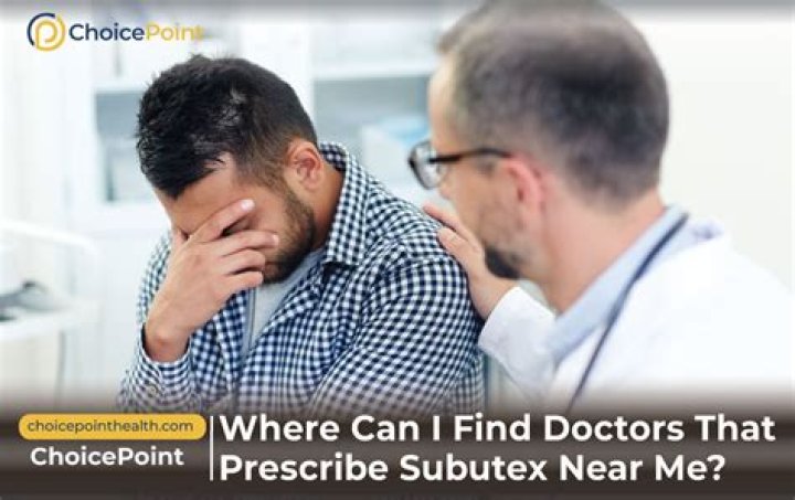 Subutex Doctors Near Me