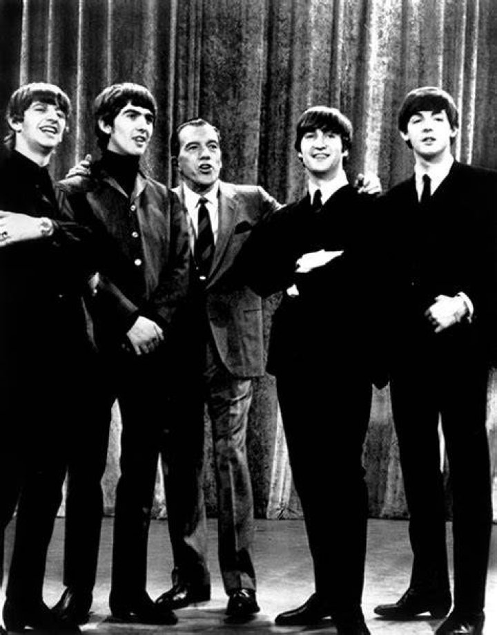 The Beatles during an appearance on 'Top of the Pops' in 1966.