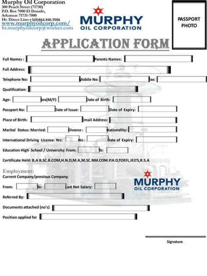 the murphy usa application