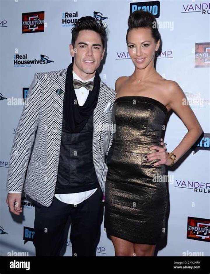 Tom Sandoval, Kristen Doute, Katie Maloney talk to someone on 'Vanderpump Rules'