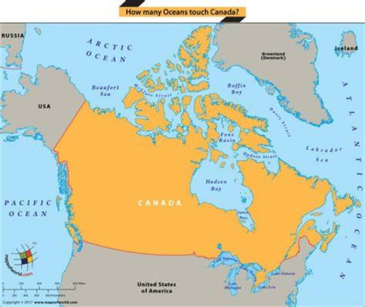 What 3 oceans is Canada surrounded by?