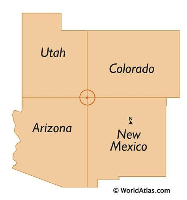 What 4 states make up the 4 corners?