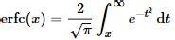 What does erfc mean in math?