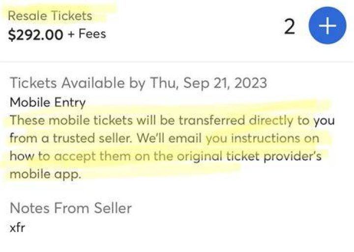 What does out of sequence ticket mean?