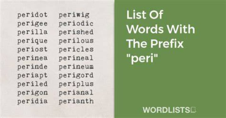 What Does Prefix Word Peri Mean? (TOP 5 Tips)