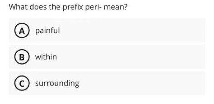 What Does The Prefix “peri” Mean? (Solved)