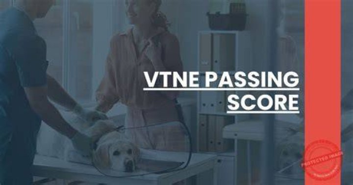 What is a passing score for the VTNE?